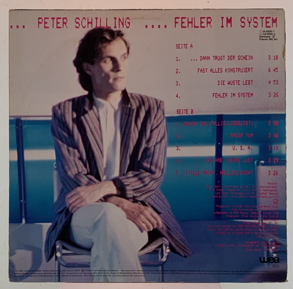 LP Peter Schilling - Fehler Im System (usado)