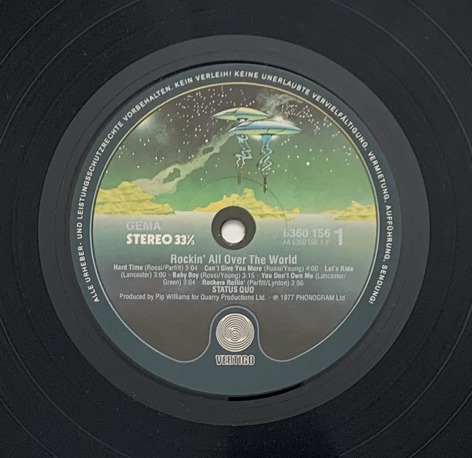 Status Quo – Rockin' all Over the World (LP)