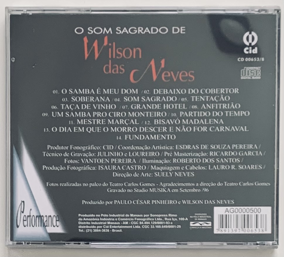 Wilson das Neves – O Som Sagrado de Wilson das Neves (CD usado)
