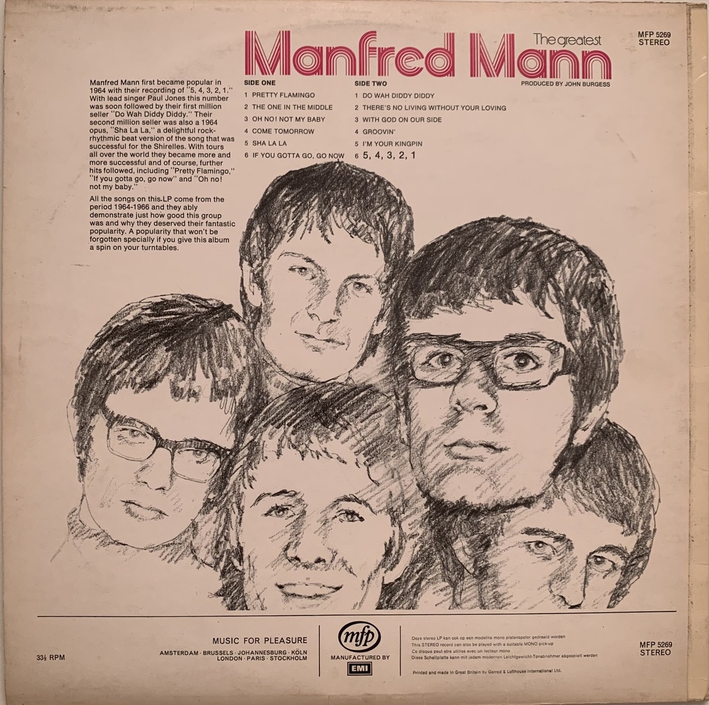 Manfred Mann - The Greatest (LP uado)