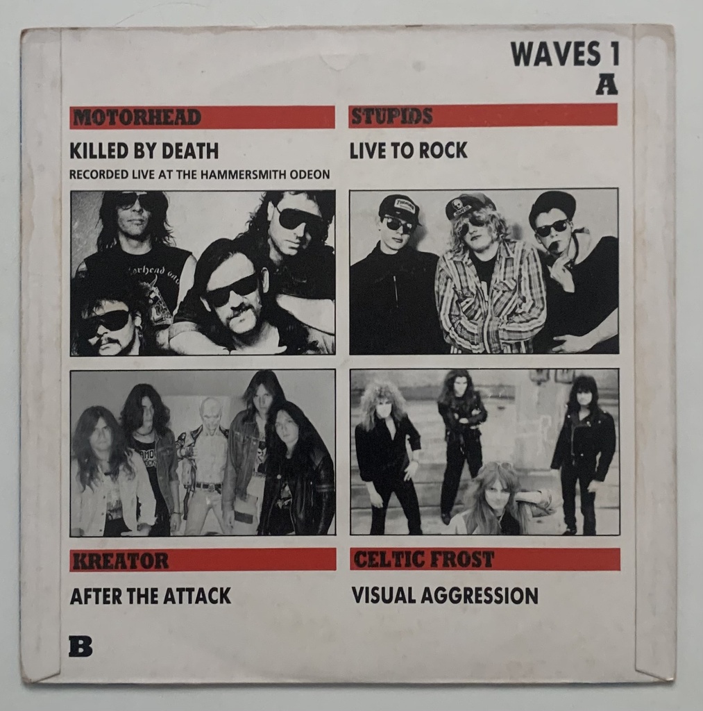 Motorhead/Stupids/Kreator/Celtic Frost - Sound Waves (Vinil 7" EP usado)