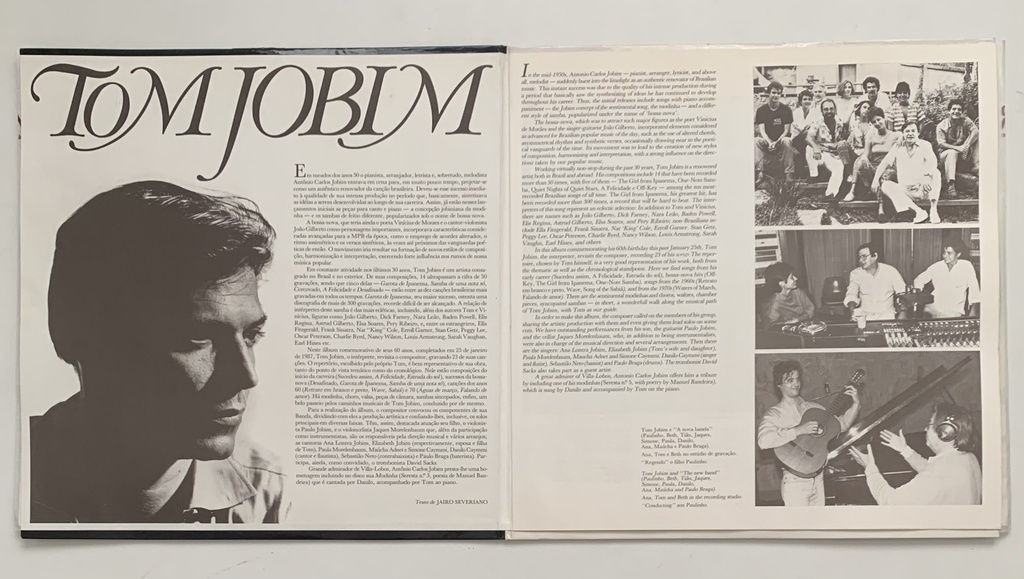 Antonio Carlos Jobim - Tom Jobim (Caixa 2LPs + Livro)
