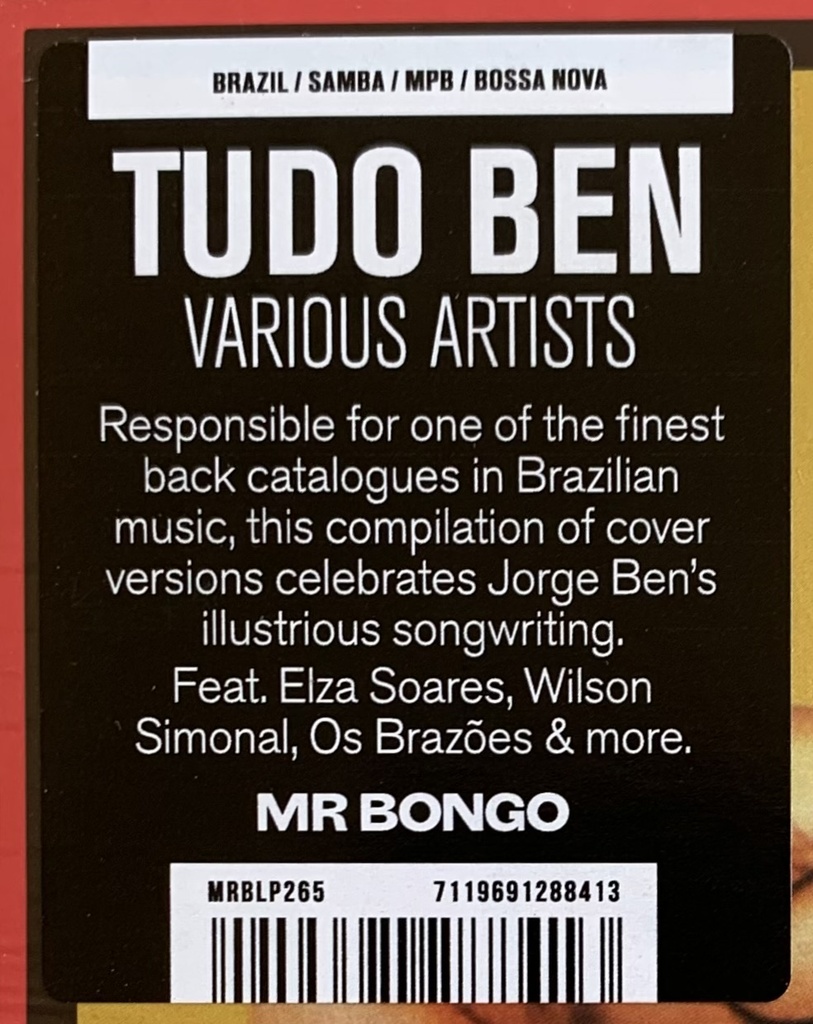 V/A - Tudo Ben [Jorge Ben Covered] (2LPs novo)