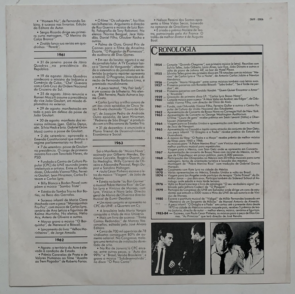 Carlos Lyra - 25 Anos de Bossa Nova (LP usado)