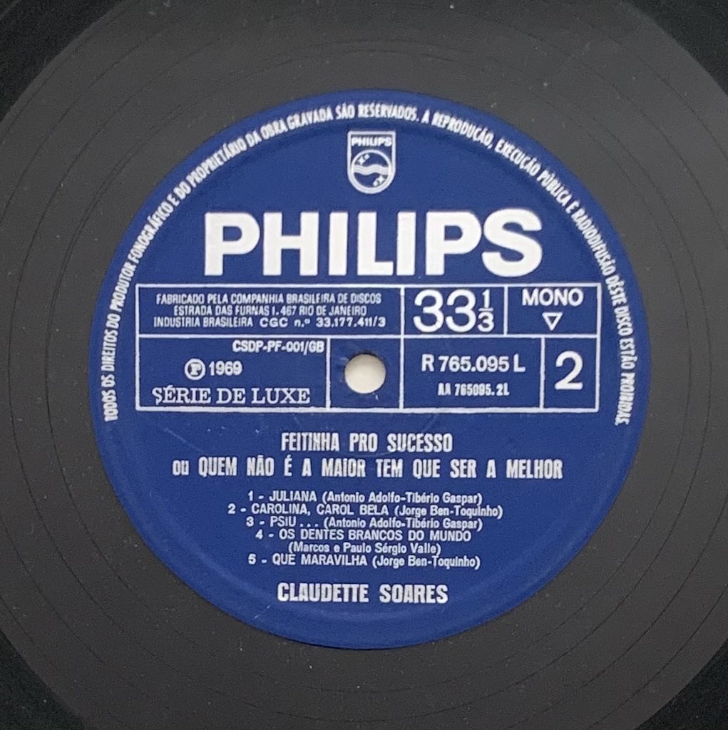 Claudette (Soares) - Feitinha pro Sucesso ou Quem Não é a Maior Tem Que Ser a Melhor (LP usado)