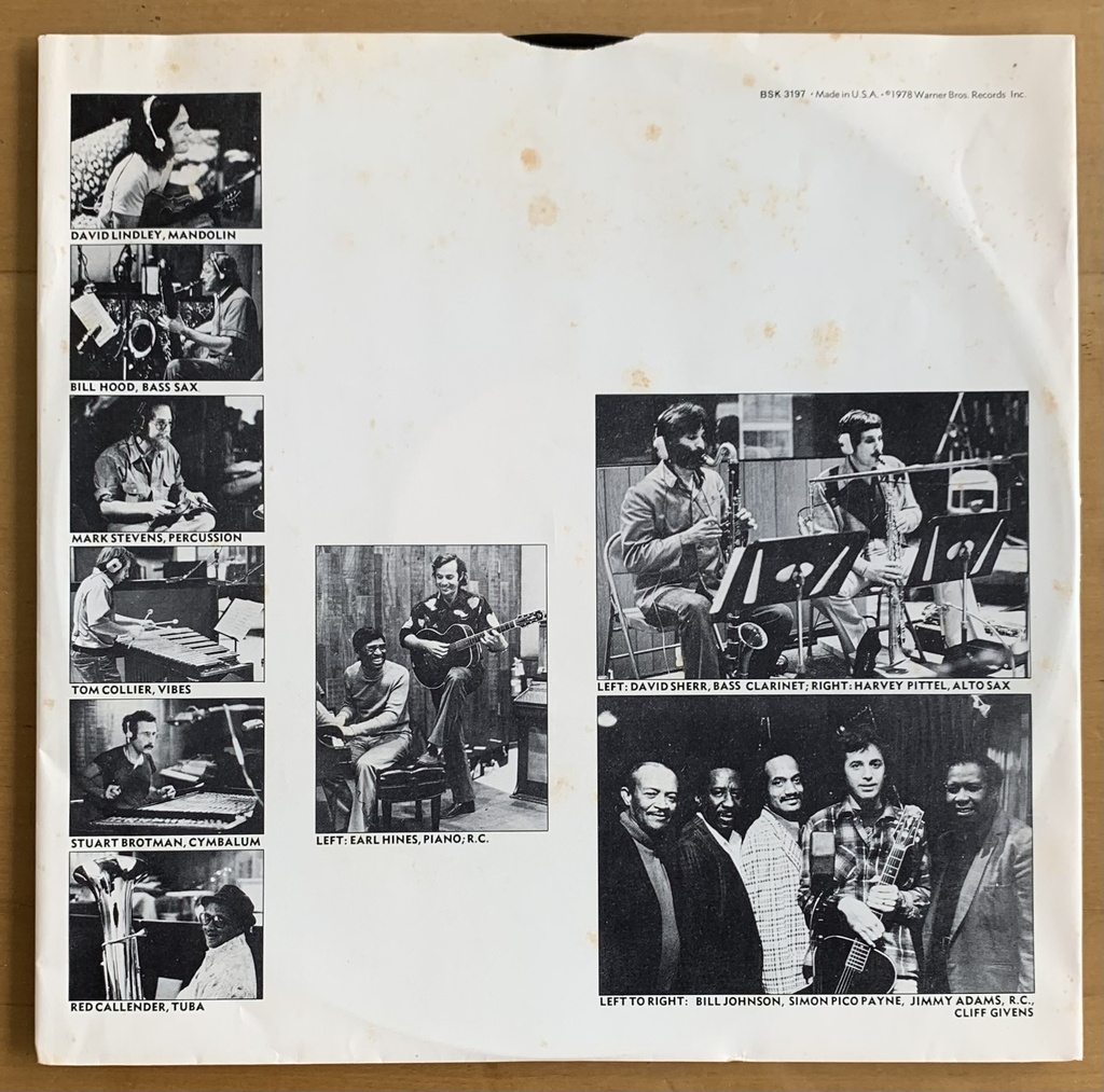 Ry Cooder - Jazz (LP usado)