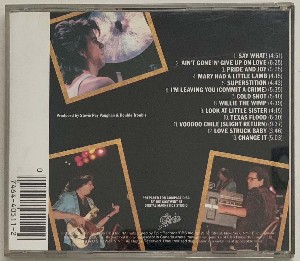 Stevie Ray Vaughan and Double Trouble - Live Alive (CD usado)