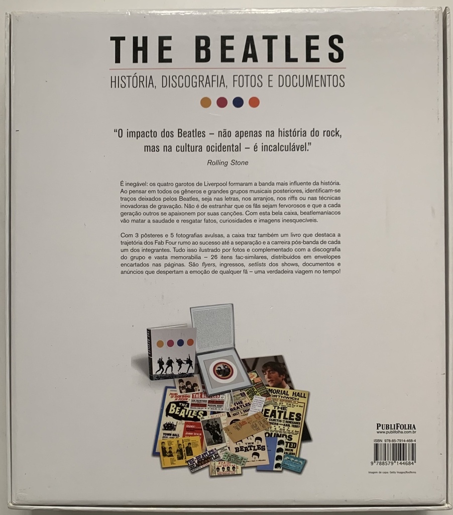 Beatles,The: Historia, Discografia, Fotos e Documentos (Livro/caixa semi novo)