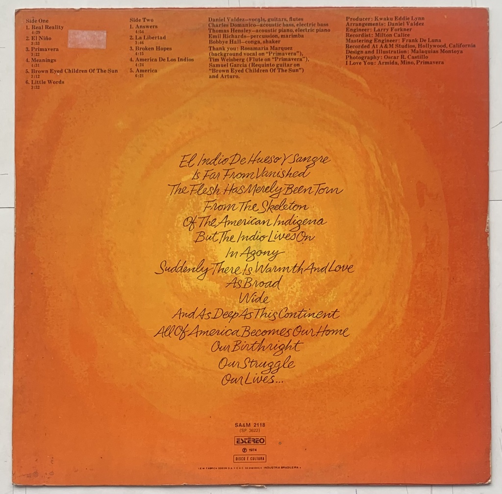 Daniel Valdez - Mestizo (LP usado)