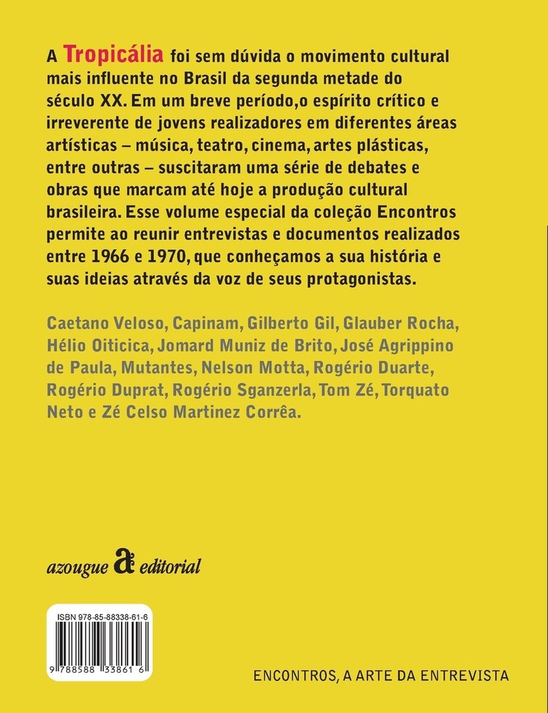 Tropicália - Encontros [2ª edição revista e ampliada] (Livro semi novo)