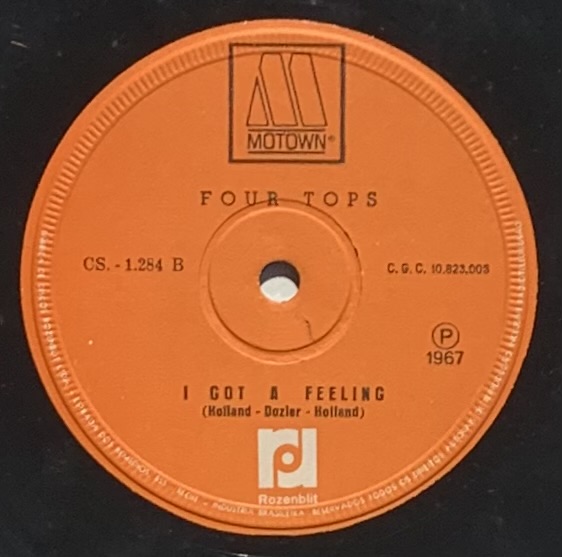 Four Tops - Bernadette / I Got A Feeling (Vinil 7" usado)