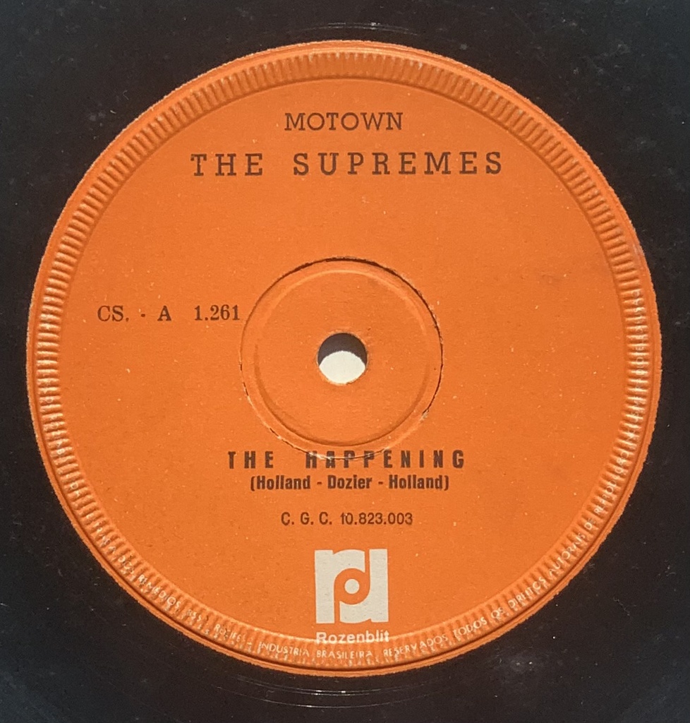 Supremes, The – The Happening / All I Know About You (Vinil 7" usado)