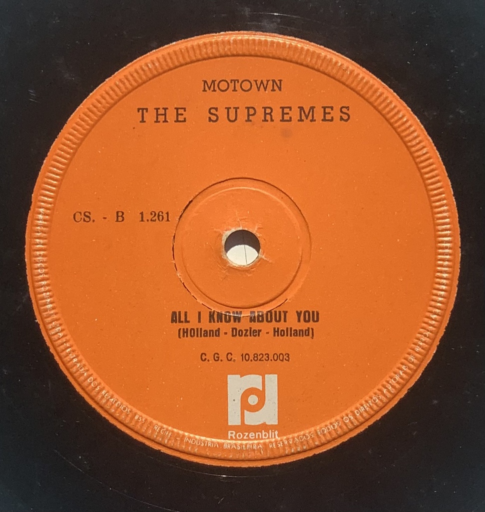 Supremes, The – The Happening / All I Know About You (Vinil 7" usado)