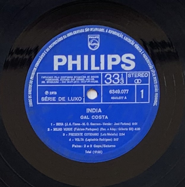 Gal Costa - Índia (LP usado)