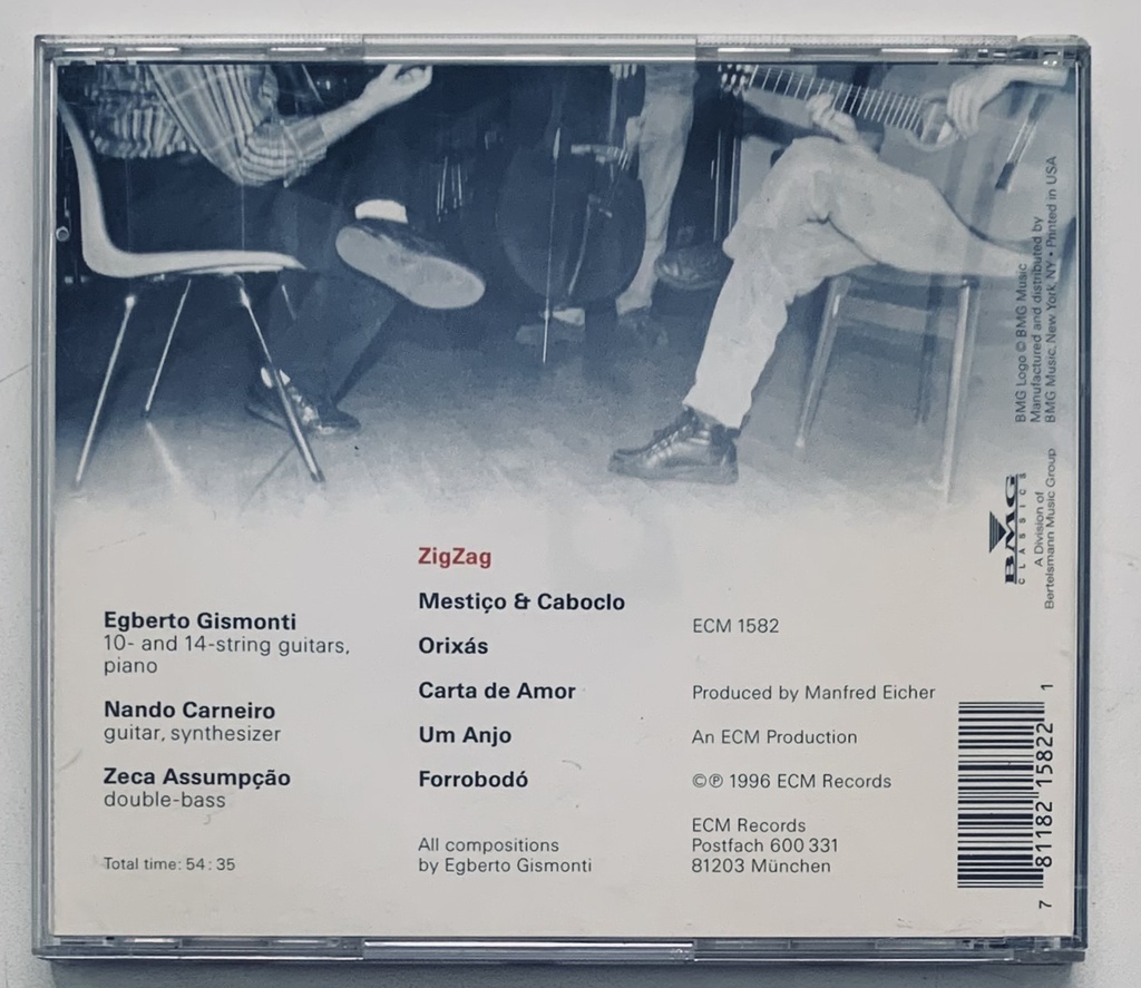 Egberto Gismonti Trio - ZigZag (CD usado)