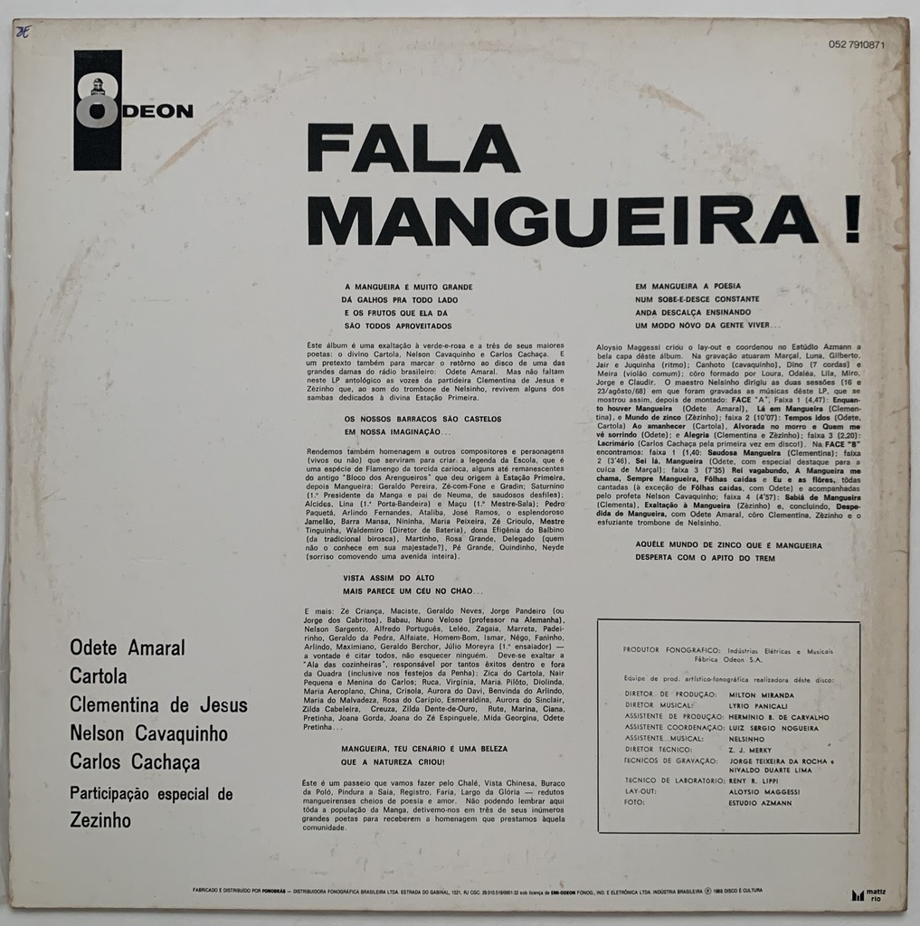 V/A - Fala Mangueira (LP usado)
