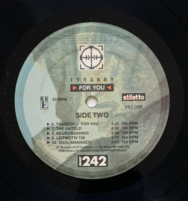 Front 242 - Tyranny >For You< (LP usado)