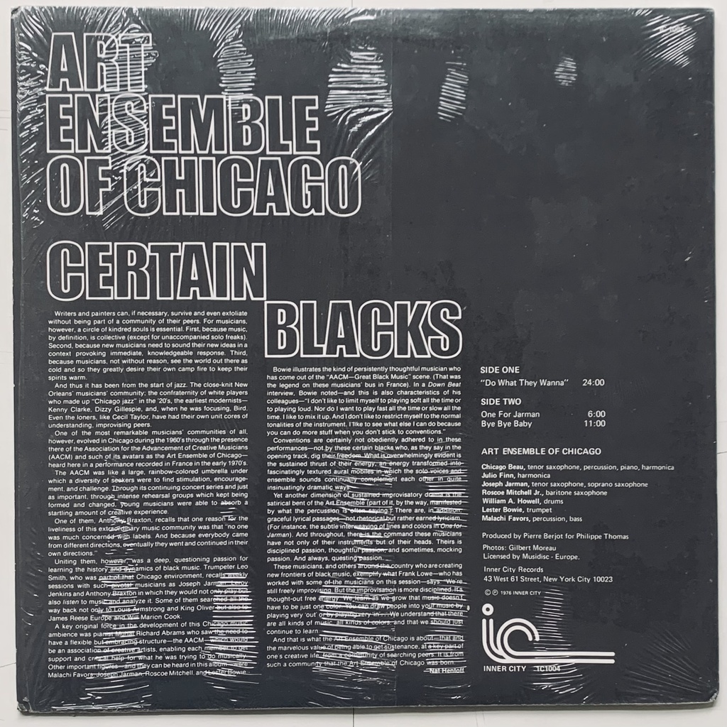 Art Ensemble of Chicago - Certain Blacks (LP usado)