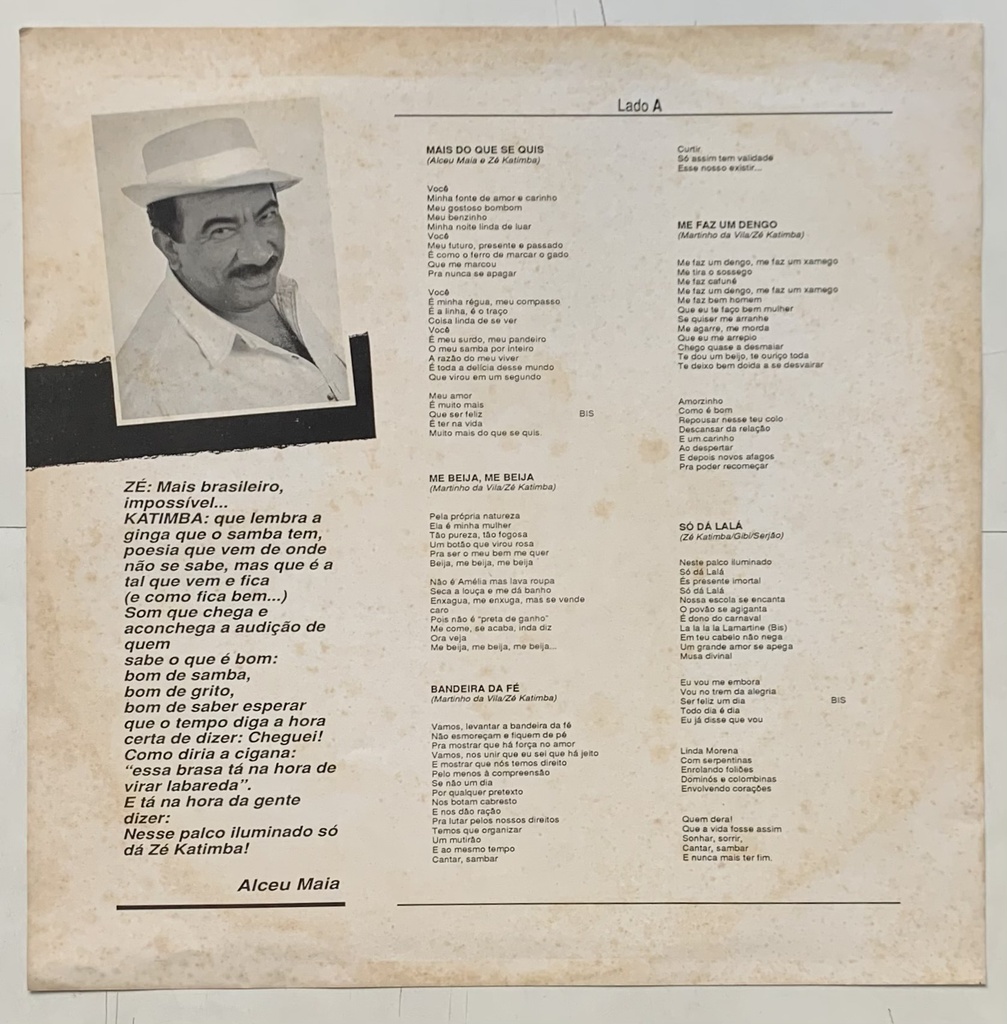 Zé Katimba – Mais Que Feliz (LP usado)