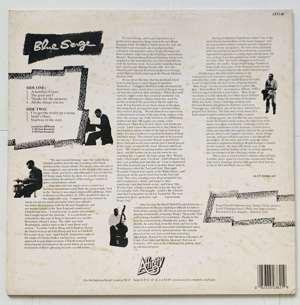 Serge Chaloff – Blue Serge (LP usado)