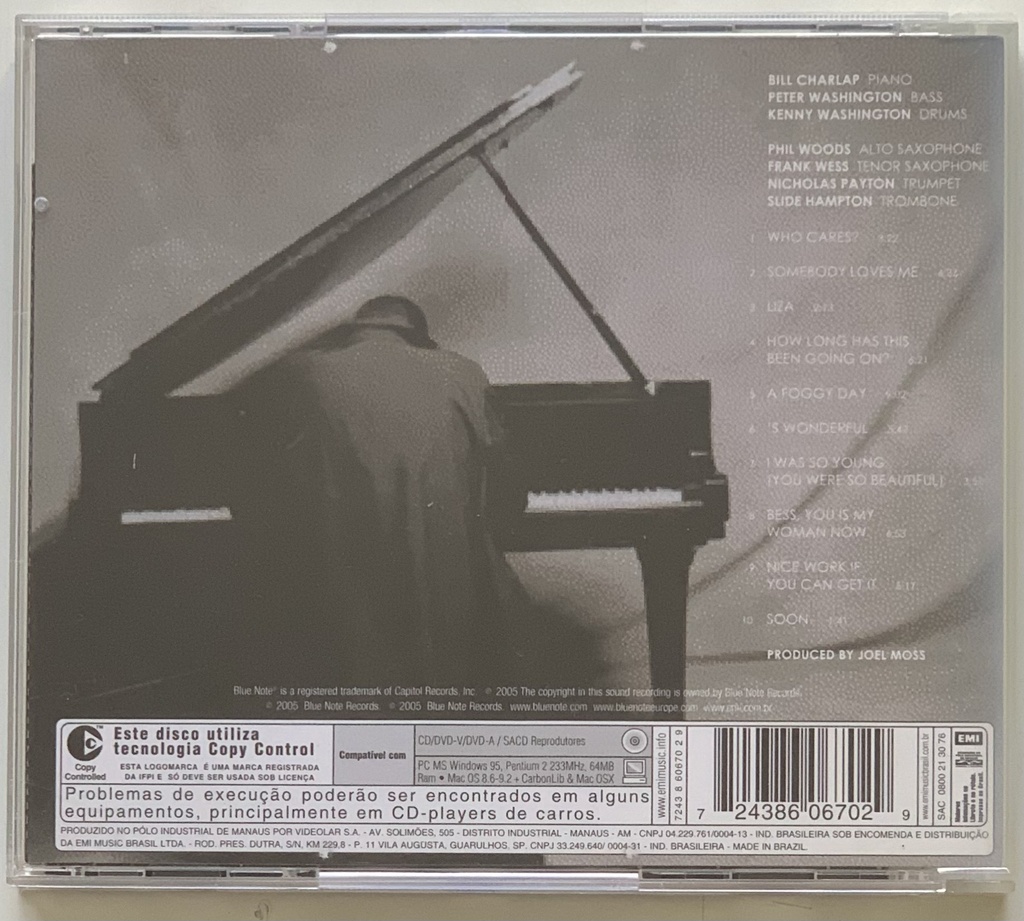 Bill Charlap – Plays George Gershwin: The American Soul (CD usado)