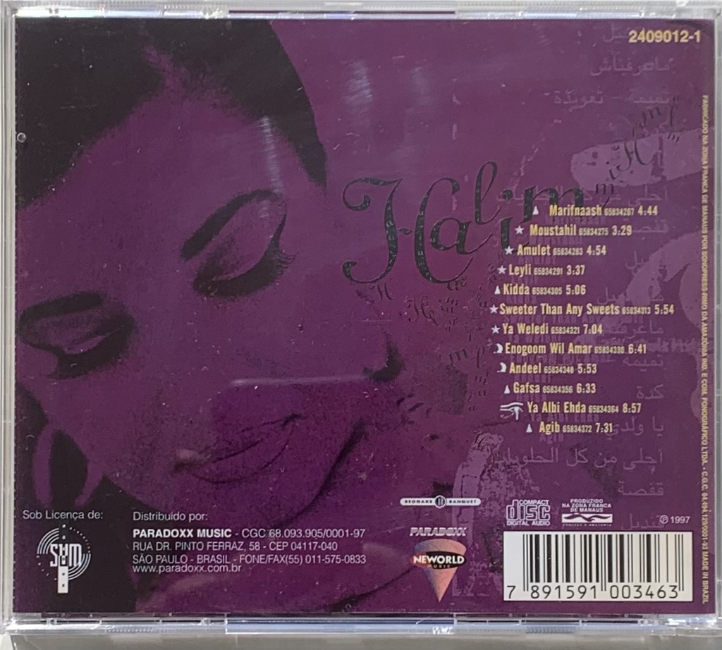 Natacha Atlas - Halim (CD usado)