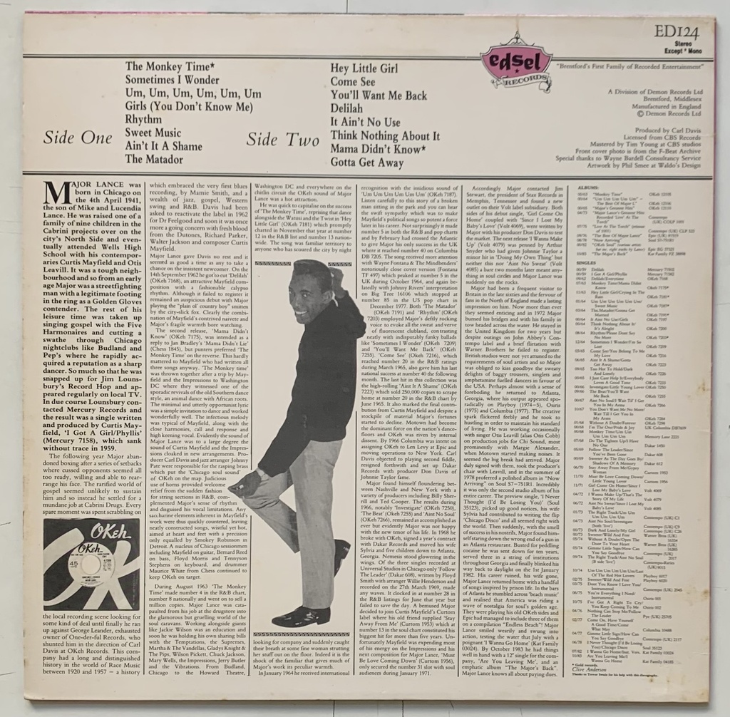 Major Lance - Monkey Time (LP usado)