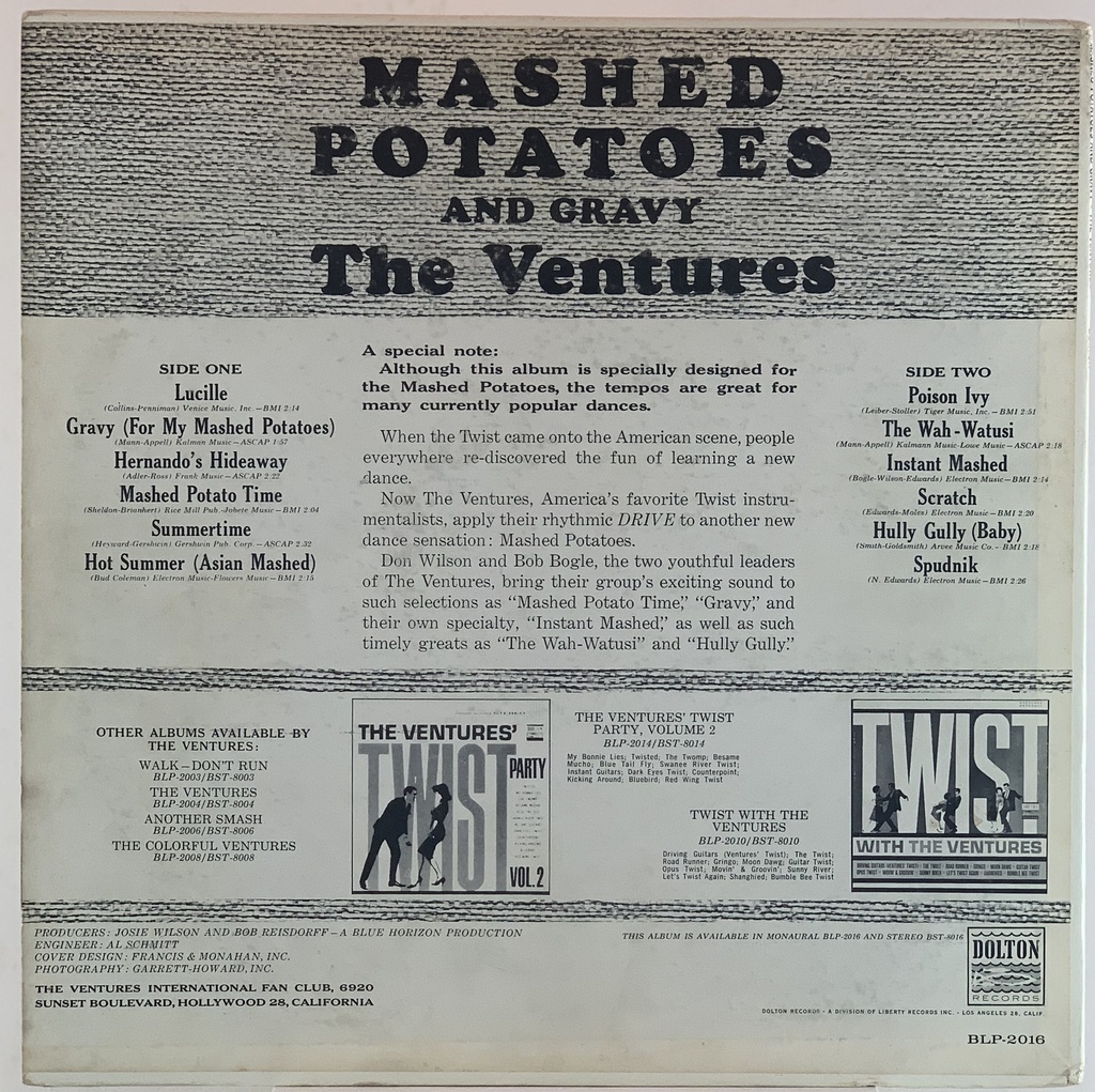 Ventures, The - Mashed Potatoes And Gravy (LP usado)