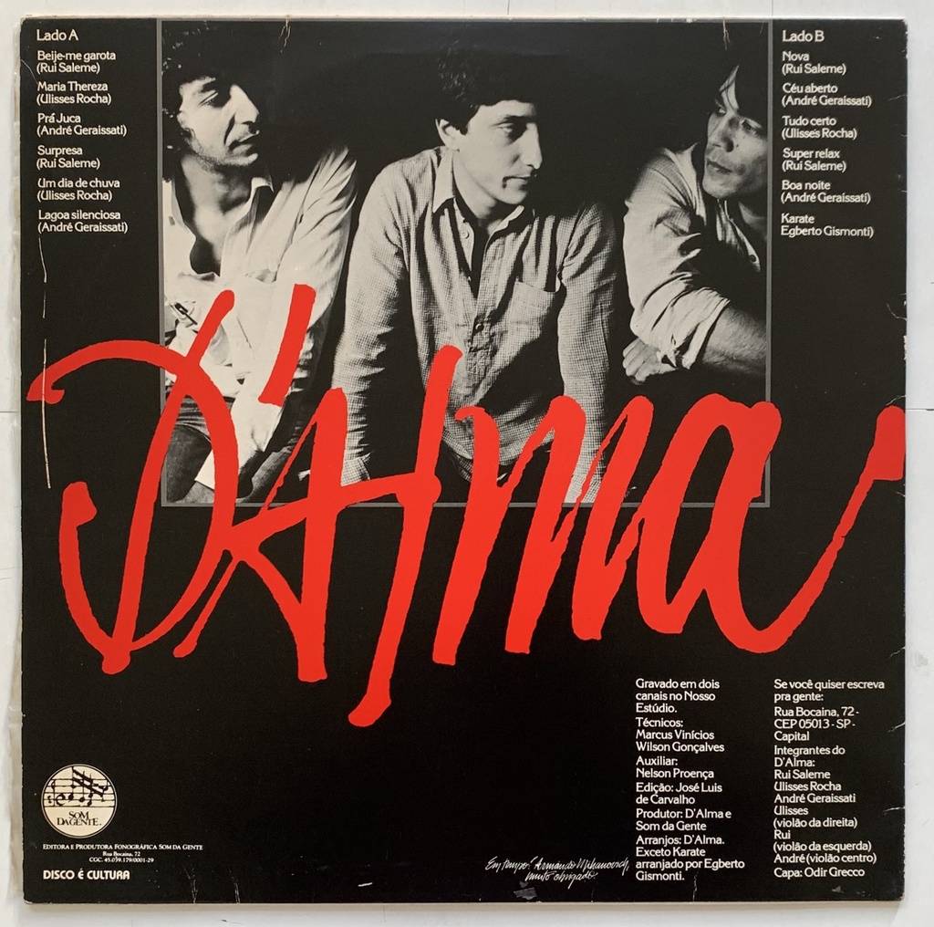 D'Alma - D'Alma (LP usado)