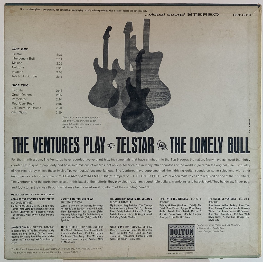 Ventures, The - Play Telstar/The Lonely Bull (LP usado)