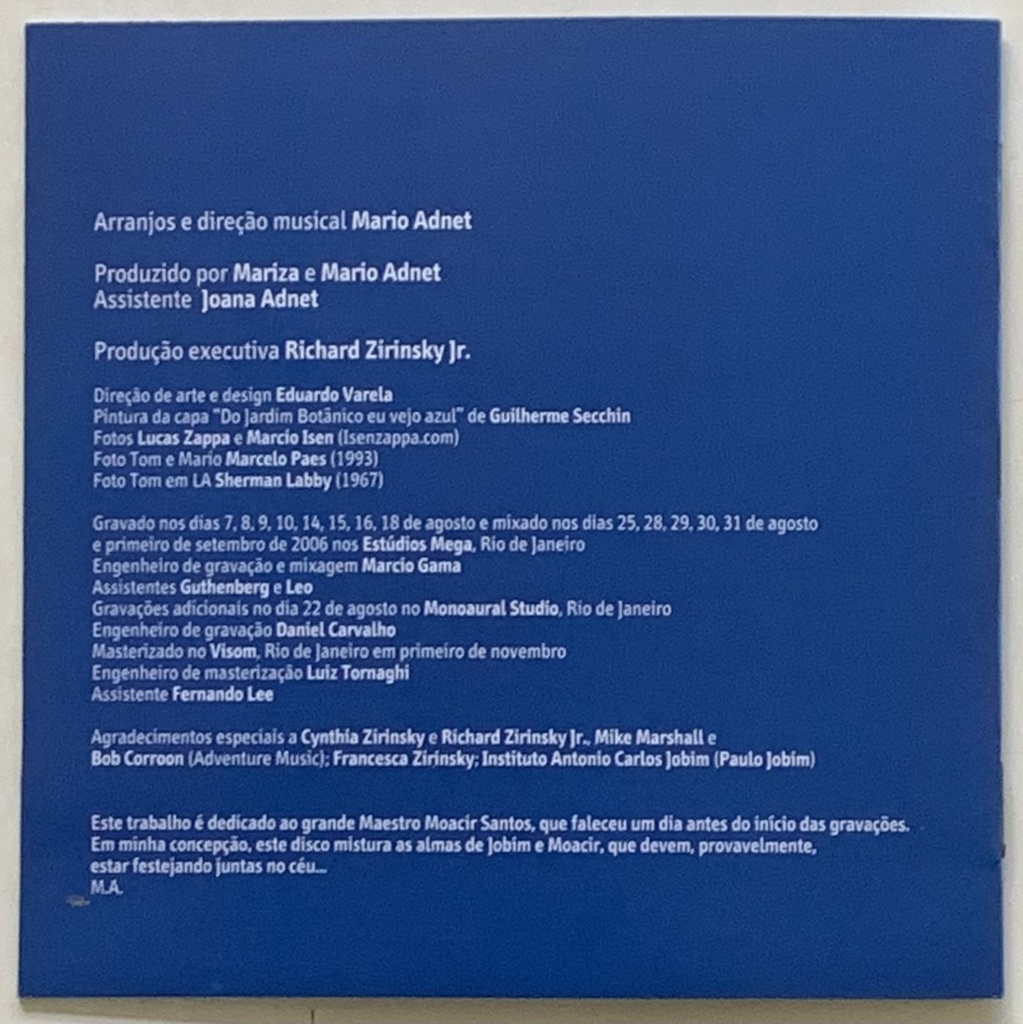 Mario Adnet - Jobim Jazz (CD usado)