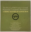 Bill Evans, Shelly Manne, Eddie Gomez - A Simple Matter of Conviction (LP usado)