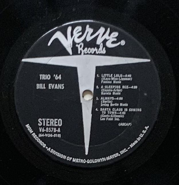Bill Evans - Trio 64 (LP usado)