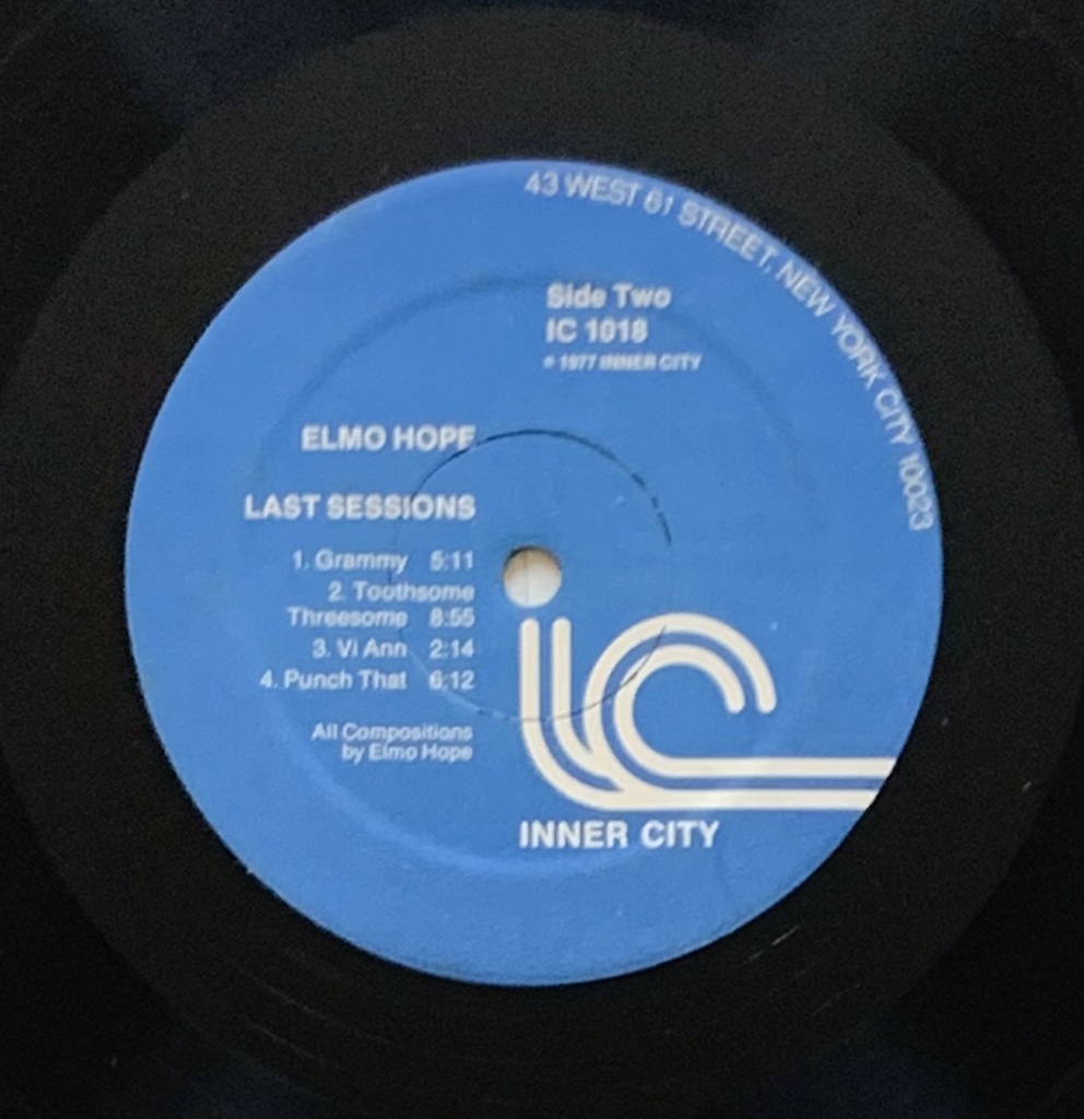 Elmo Hope - Last Sessions (LP usado)