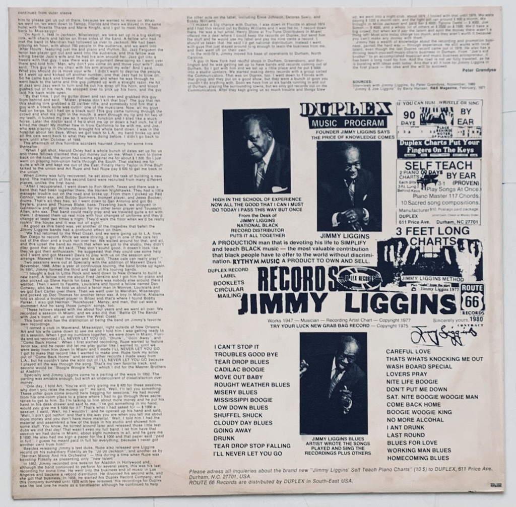 Jimmy Liggins, His Guitar and the Drops of Joy Orchestra - I Can't Stop It (LP usado)
