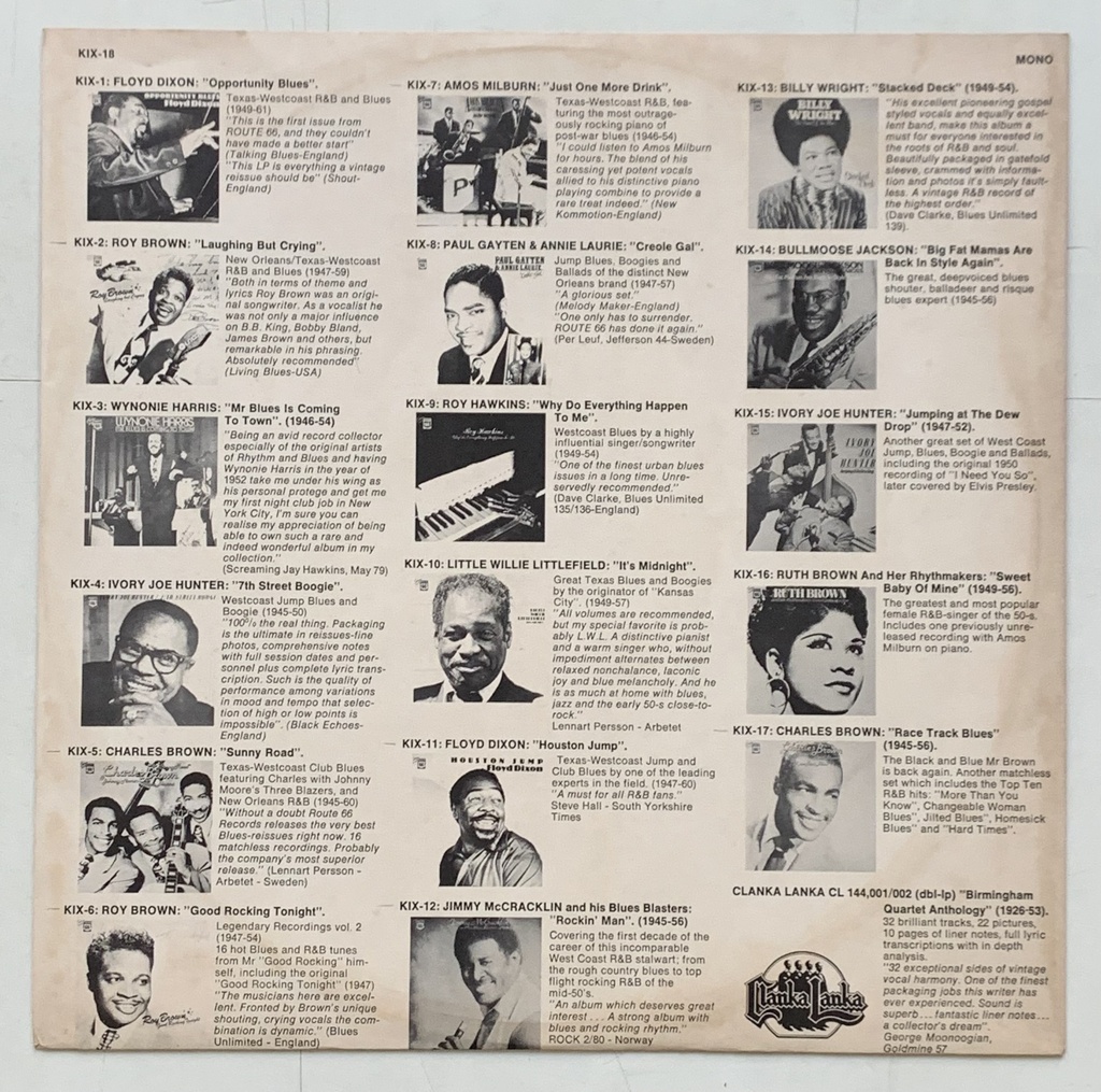 Jimmy Liggins, His Guitar and the Drops of Joy Orchestra - I Can't Stop It (LP usado)