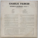 Charlie Parker – Le Jazz Cool, Historical Recordings, Vol. 3 (LP usado)
