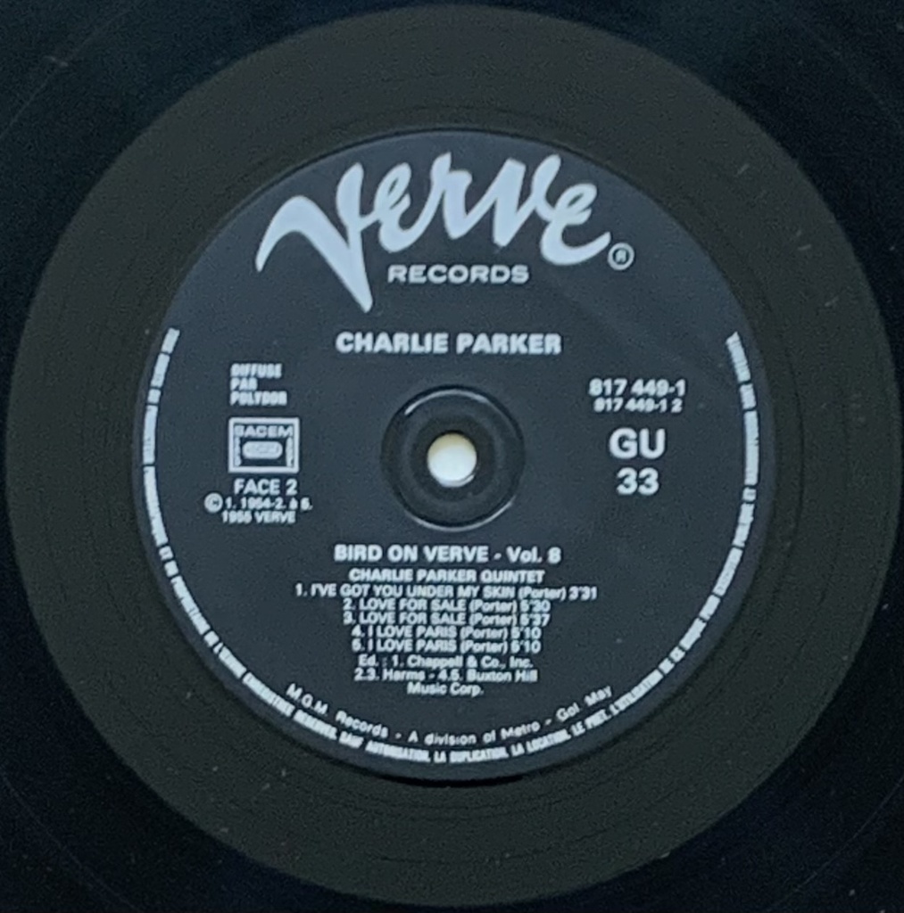 Charlie Parker - Bird on Verve - Volume 8 (LP usado)