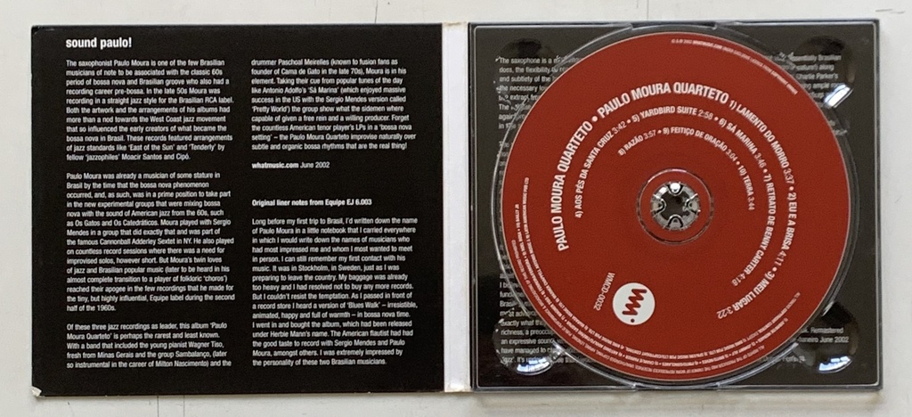Paulo Moura Quarteto – Paulo Moura Quarteto (CD usado)