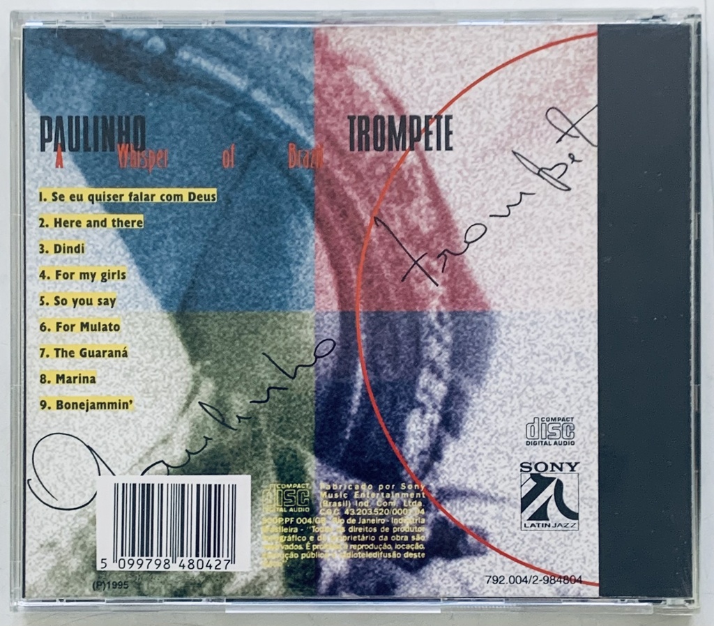 Paulinho Trompete - A Whisper of Brazil (CD usado)