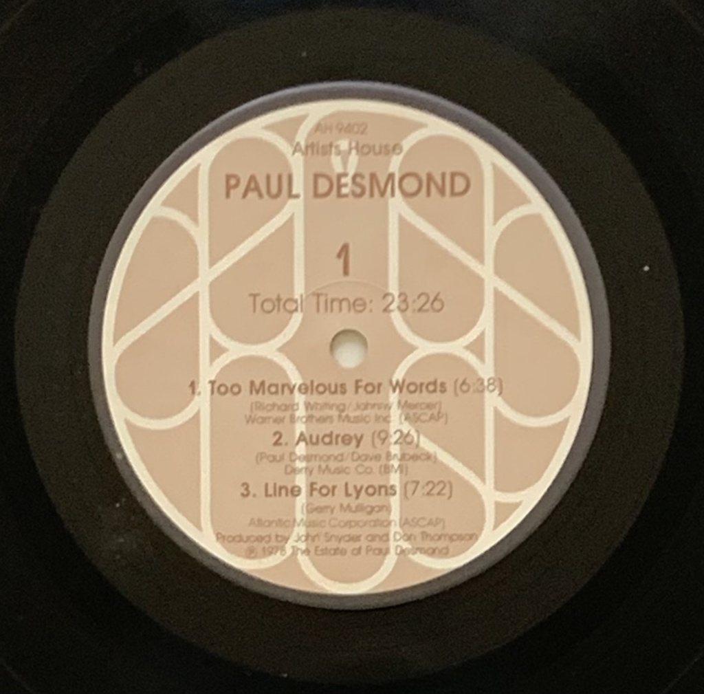 Paul Desmond - Paul Desmond ( LP usado)