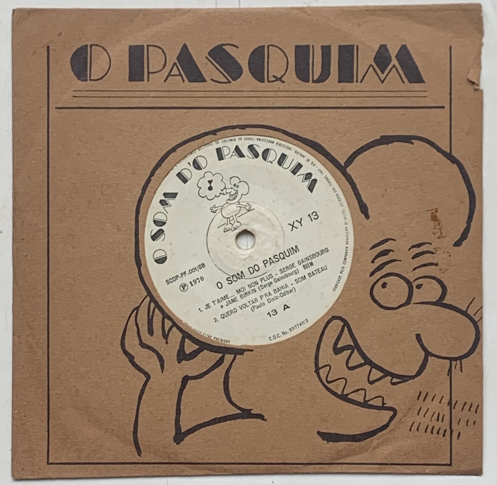 V/A - O Som do Pasquim [Ano 1 Nº1] (Vinil 7" EP usado)