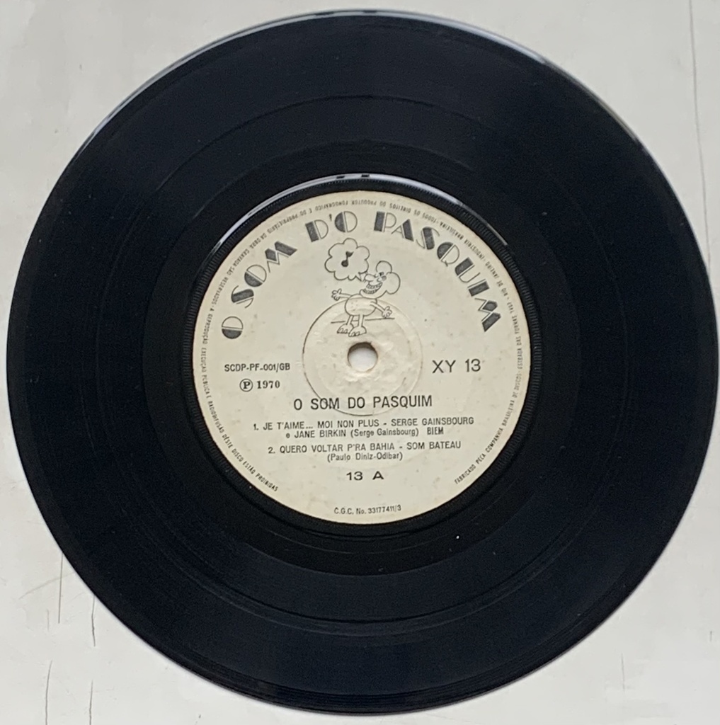 V/A - O Som do Pasquim [Ano 1 Nº1] (Vinil 7" EP usado)