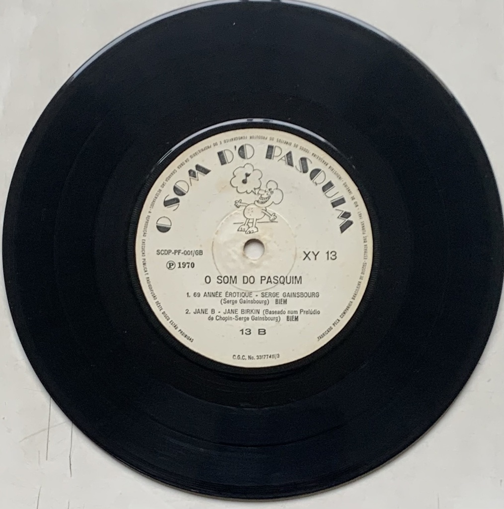 V/A - O Som do Pasquim [Ano 1 Nº1] (Vinil 7" EP usado)