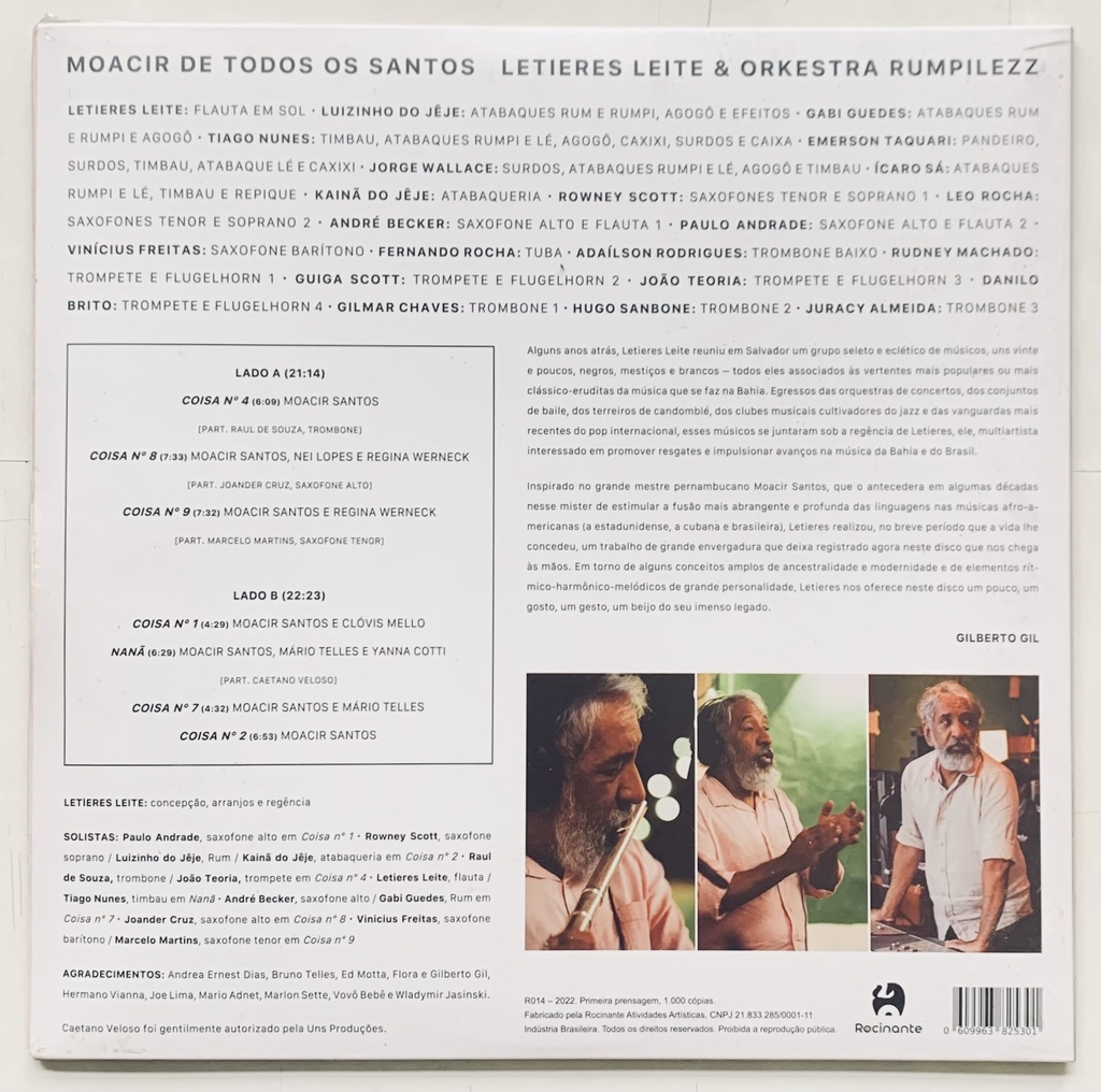 Letieres Leite e Orkestra Rumpilezz - Moacir de Todos os Santos (LP novo)