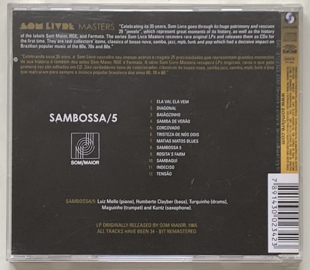 Sambossa 5 - Sambossa 5 (CD usado)
