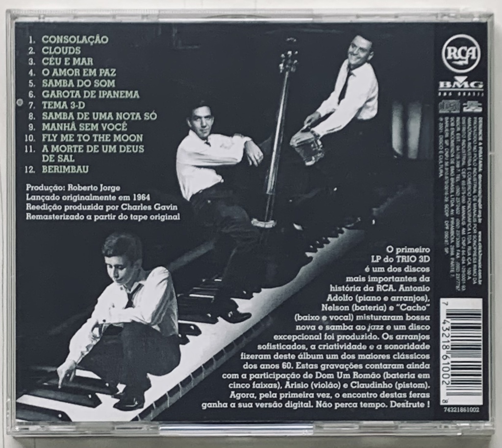 Trio 3D [Antônio Adolfo] - Tema 3-D (CD usado)