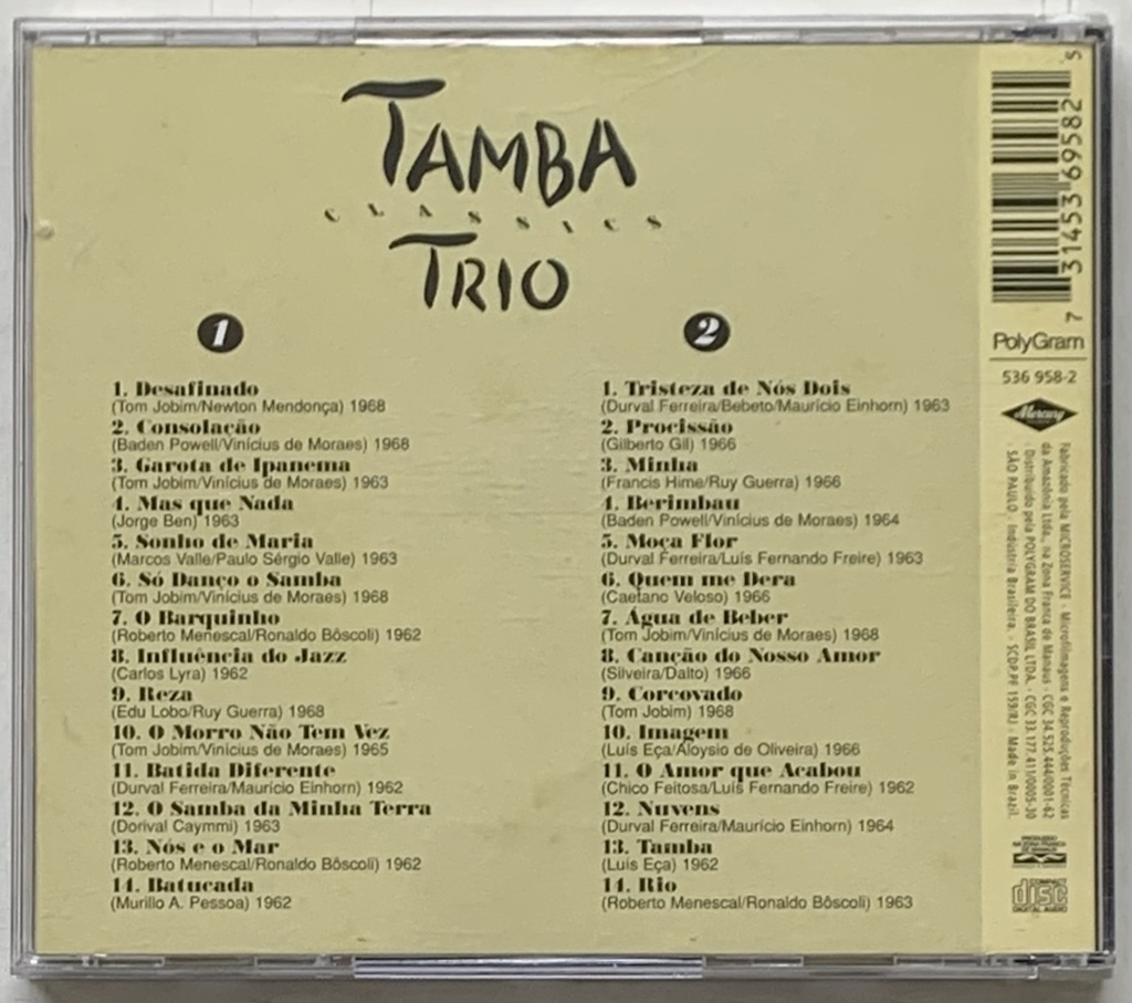 Tamba Trio - Classics (2CDs usado)