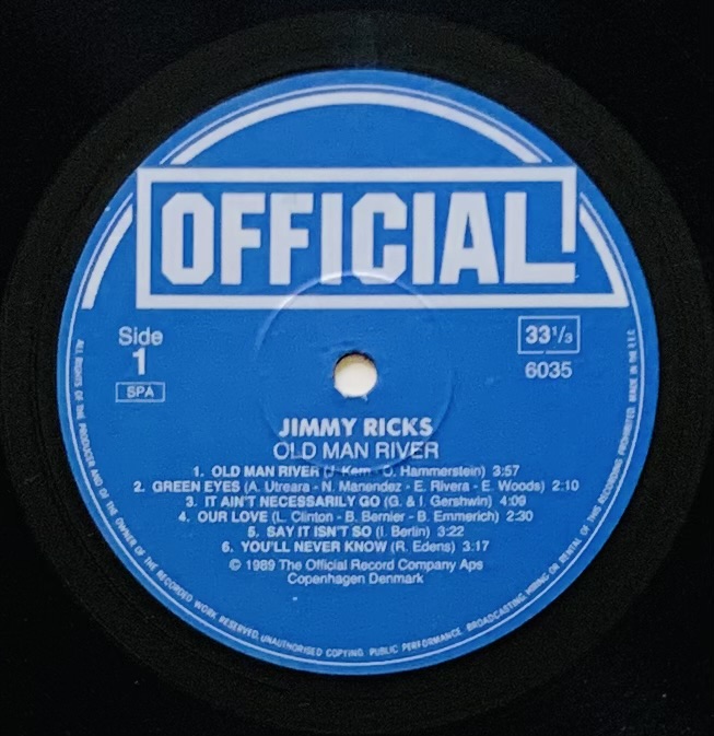 Jimmy Ricks - Old Man River (LP usado)
