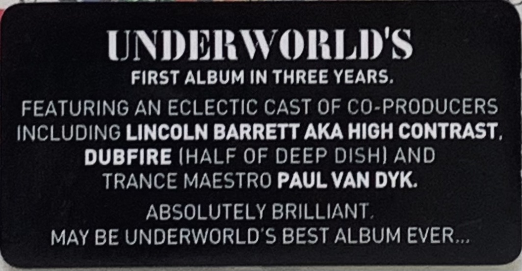 Underworld - Barking (CD novo)